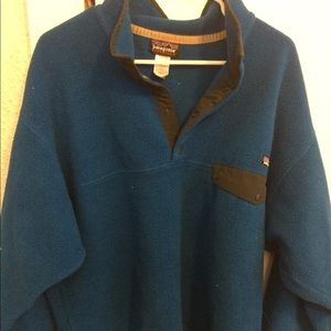 Patagonia Men's Large Blue Synchilla Snap-T Fleece